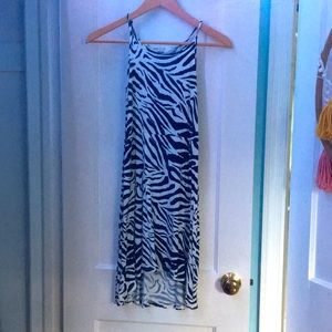 H&M zebra striped dress
